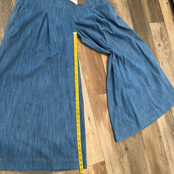 Palmer Harding Blue Denim Wide Leg Gratitude Trousers Size 12 NWT - Picture 10 of 12